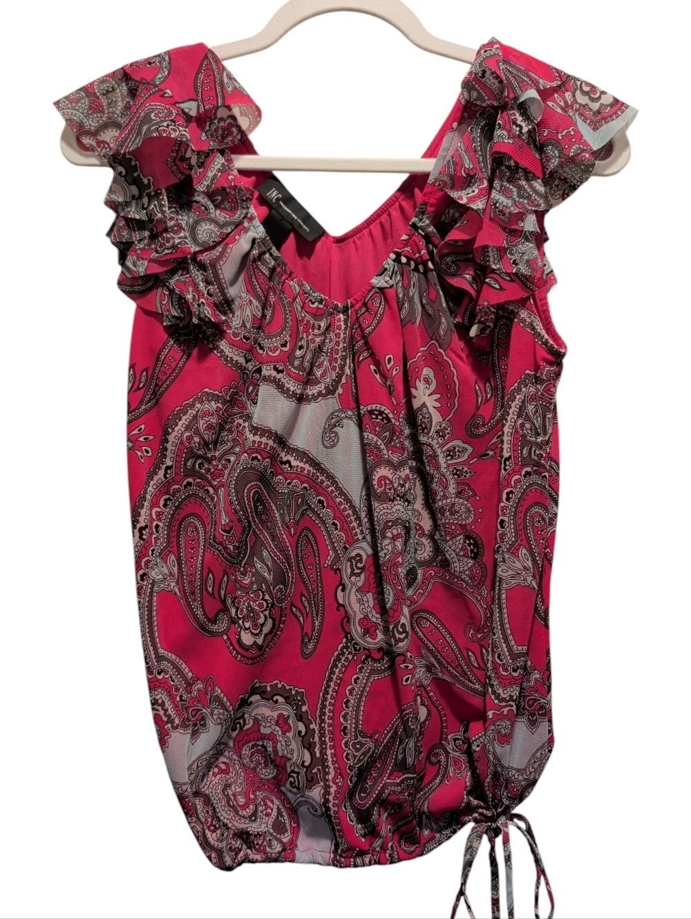 INC International Concepts Pink Paisley Maxi Dress (#D1008)